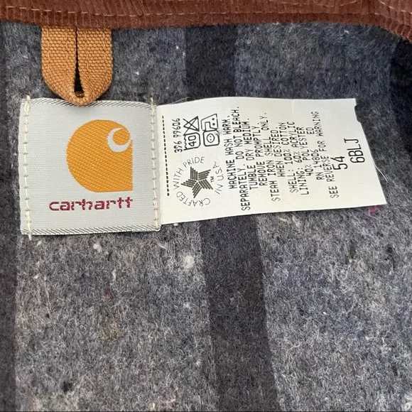 Vintage Carhartt Blanket Lined Jacket Made in USA - Picture 6 of 11